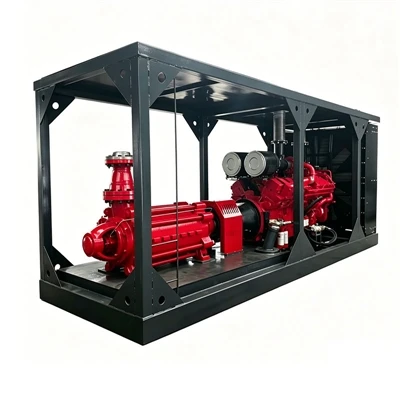 HNYB PUMPS نے کمنز ڈیزل سے چلنے والے ملٹی سٹیج پمپ یونٹ کی اسمبلی کو کھیپ کے ...